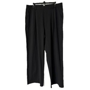 NWT Iuga Womens Black Stretch Pull ON Activewear Pants Yoga Plus Size 2XL Petite